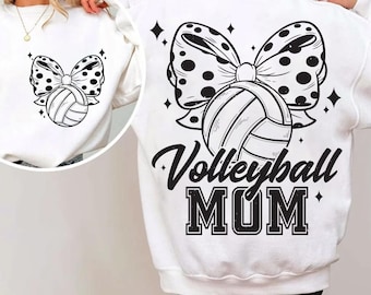 Volley-ball maman svg png, volley-ball coquette svg png, volley-ball maman svg, svg saison volley-ball, chemise volley-ball maman png design par sublimation