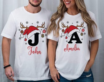 Custom Christmas Name svg, Custom Christmas Sweatshirt png, Christmas Couple name png, Custom Christmas Shirt png, Matching Christmas Shirts