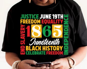 Juneteenth svg png, 1865 svg, Juneteenth Shirt svg, Celebrate Juneteenth png, Black History svg,  African American svg, Juneteenth Cut Files