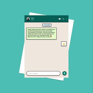 Divertente biglietto nigeriano per la festa del papà - Messaggio WhatsApp ispirato / Biglietto per papà africano