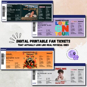 Printable Custom Fan Ticket - Custom Digital Ticket
