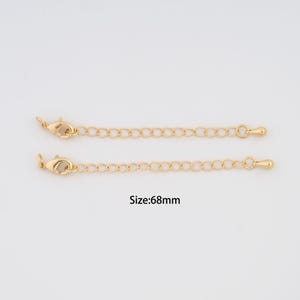 1 Str 18K Gold Filled Water Drop Chain,Extension Chain for Bracelet Necklace DIY Jewelry Making Supply