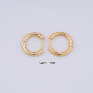 18K Gold Filled Hoop Earrings,Dainty Thin Gold Earrings,Perfect Gifts for Her