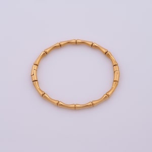 1 Str 18K Gold Filled Bamboo Bangle,Openable Bangle,Perfect Gifts for Her