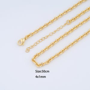 Collar Rolo relleno de oro de 18 quilates de 1 hebra, collar de cadenas, collar ajustable, regalo perfecto para ella