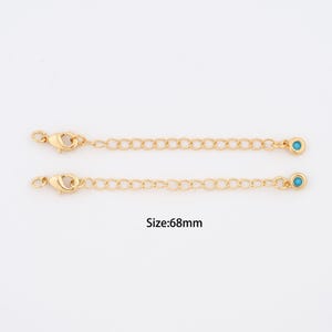 1 Str 18K Gold Filled Round Chain,Extension Chain for Bracelet Necklace DIY Jewelry Making Supply