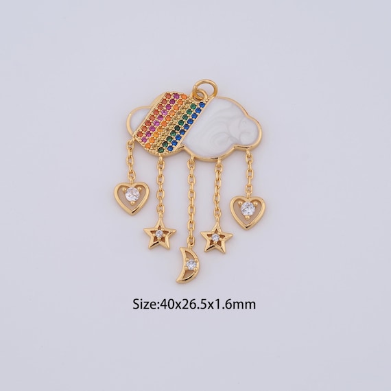Ciondoli giraffa cuore smaltato colorato per accessori per la creazione di gioielli animali ali d'angelo collana fai da te orecchini bracciale rame  36