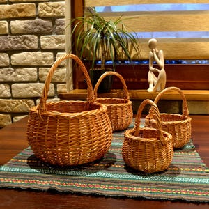 Children's Easter basket, 4 sizes, fruit basket, Easter basket, clothespin basket, willow, WIKLER, woven, handmade