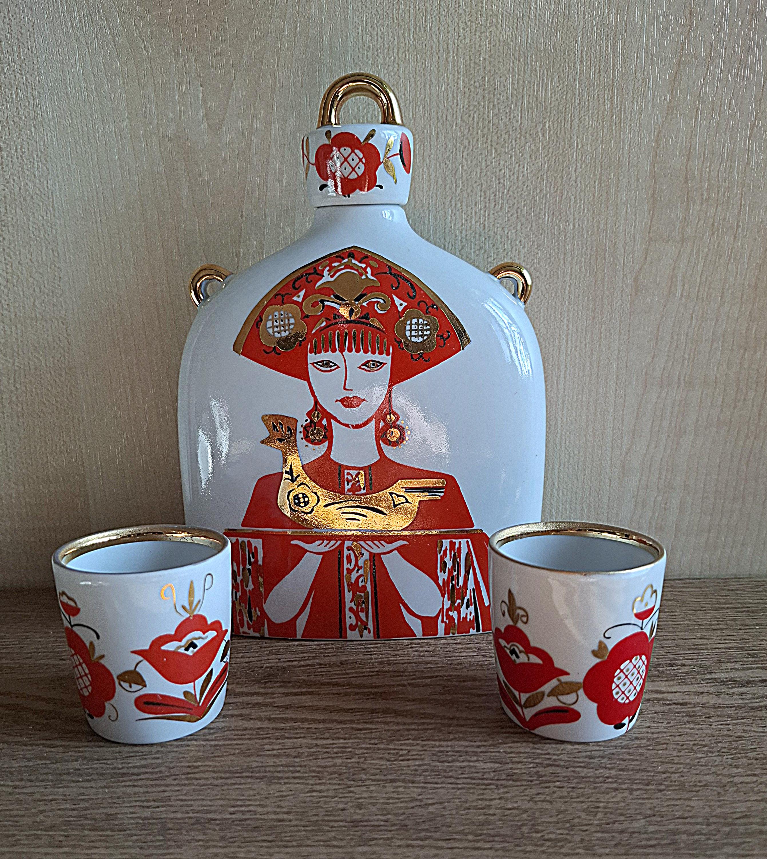 ロモノーソフ♦️ライオン　デキャンタ Lomonosov Decanter - Etsy