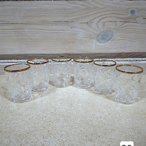 vintage crystal glasses