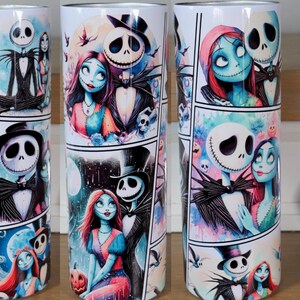 20 oz Jack and Sally-beker