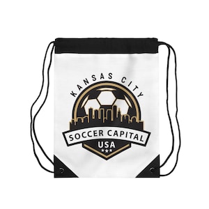 Bolsa con cordón de la Capital del Fútbol de Kansas City Orgullo de la ciudad anfitriona del fútbol