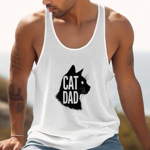 Funny Cat Dad T-shirt, Cat Dad cadeau, Cat Dad T-shirt, Cat Dad T-shirt, Cat Dad T-shirt, Cat Lover-shirt, Vaderdag kattenshirt, Cat Dad Apparel