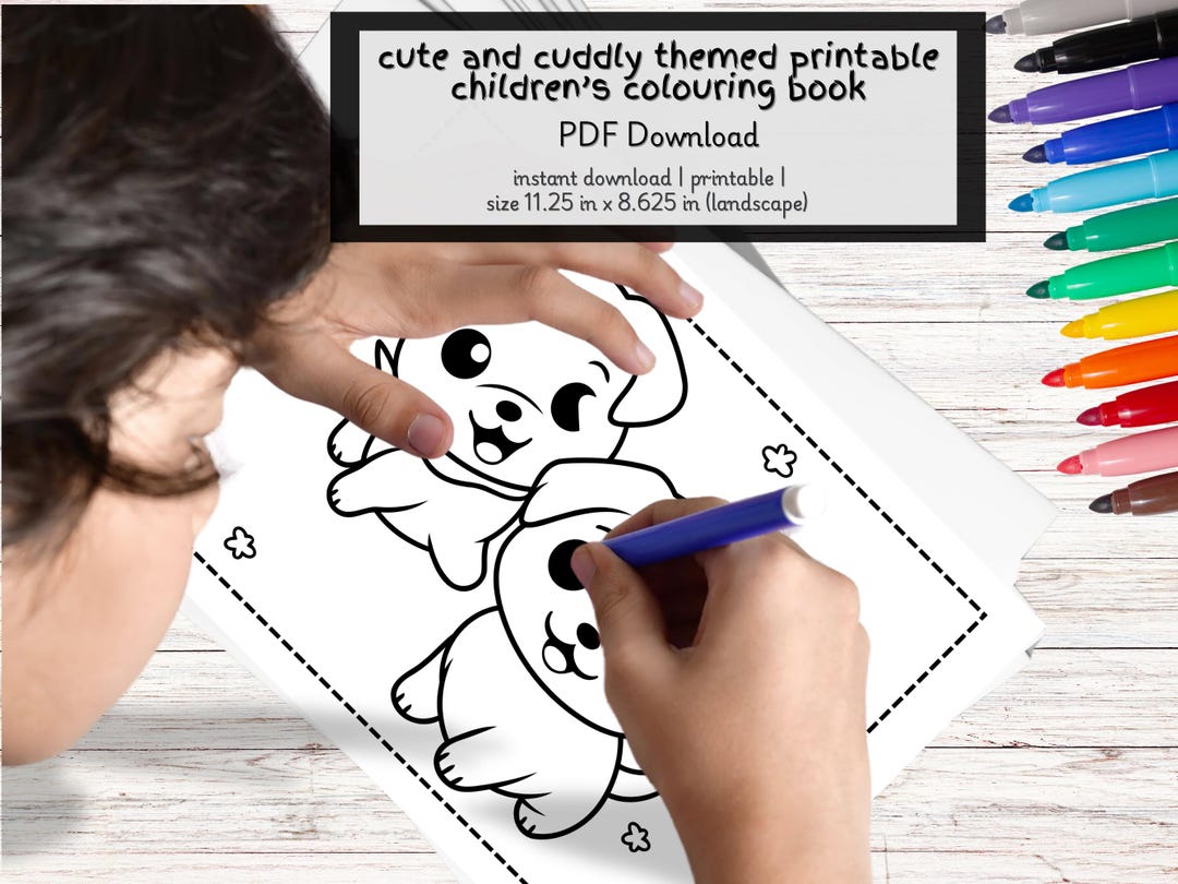 Cute & Cuddly Themed Printable Children's Colouring Pages | PDF ...