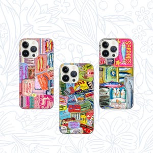 Sardinen Handyhülle Fischer Geschenk Geschenk Geschenkglas Meerglas Vintage iPhone 16e ProMax 15 14 13 12 11 Pixel 9a Pro 8 7A Samsung S25 Edge S24+/25+ A26 A36 A56
