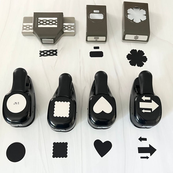 punches - paper punch - shape punch - handheld punch - flower punch - circle punch - heart punch - arrow punch - ticket punch - border punch