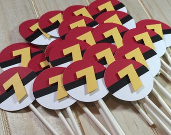 Pokemon Birthday Cupcake Toppers (set of 12)