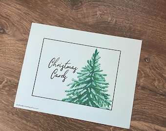 Christmas Card Cover Sheet - - Printable PDF