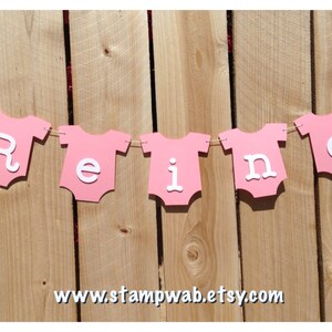 onesie banner - baby banner - baby name banner - name banner - party banner - baby shower - baby - baby girl - baby boy - mama - daddy