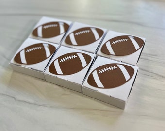 football gift box (set of 6) - football treat box - football favor box - football party - football team - football mom - football
