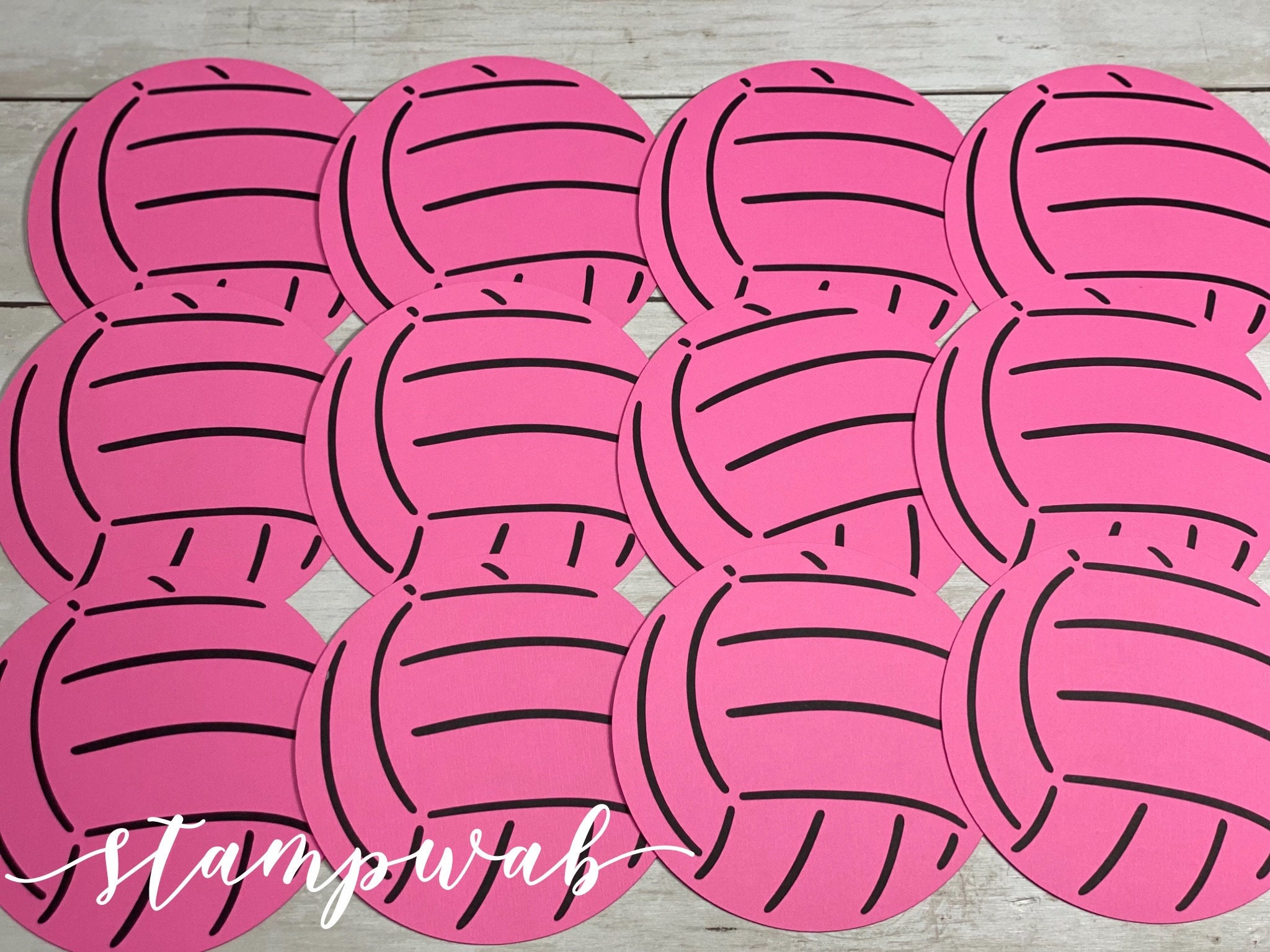 Volleyball Cutouts set of 12 Volleyball Party Decor Etsy