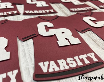 Personalized Cardstock Jersey Cutouts (Set of 12) - Team Party Decor