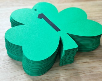 shape cutouts (set of 12) - cardstock cutouts - die cuts - table numbers - sports banquet - party tables - sports team - school party