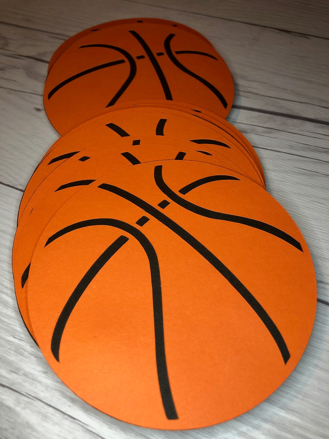 Basketball Cutouts set of 12 Basketball Cutouts Etsy