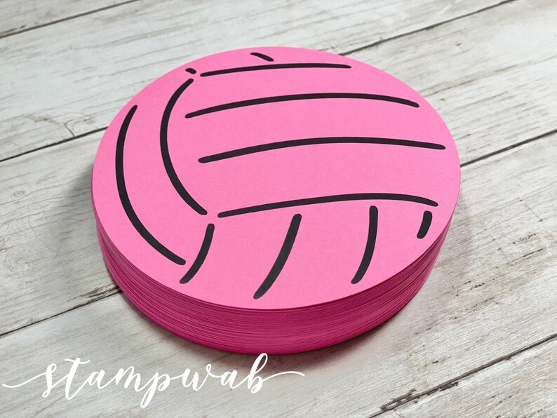 Volleyball Cutouts set of 12 Volleyball Party Decor Etsy