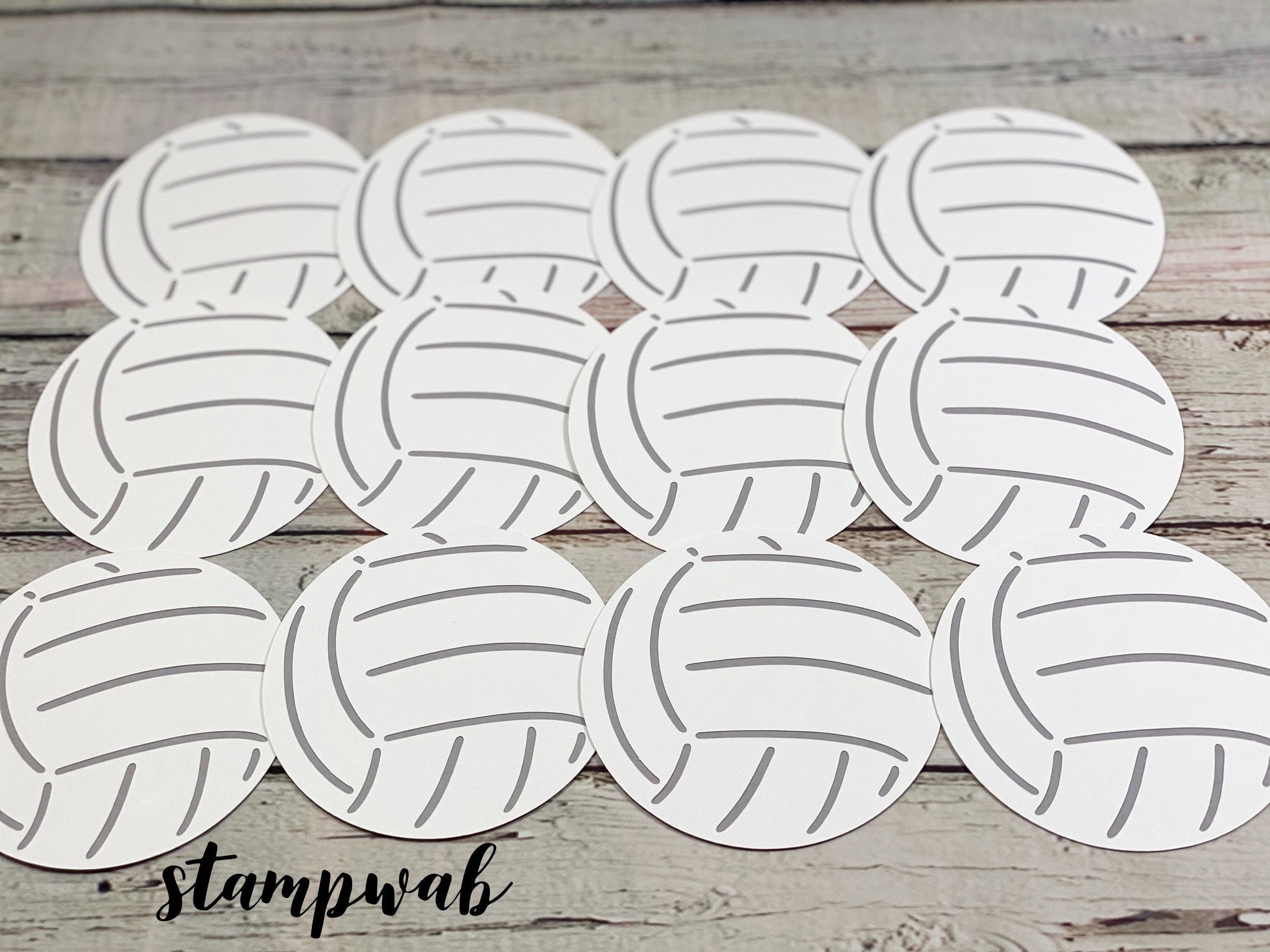 Volleyball Cutouts set of 12 Volleyball - Il Fullxfull.2483207678 8irp