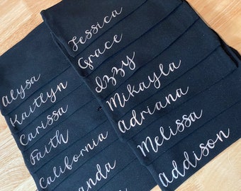 personalized zipper bag - personalized zipper pouch - personalized gifts - make up bag - team gifts - bridesmaids - teacher gifts