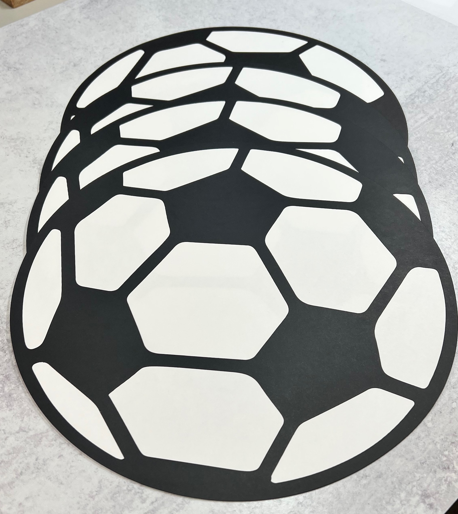 Soccer Ball Cutouts set of 12 Soccer Ball Soccer Team Etsy