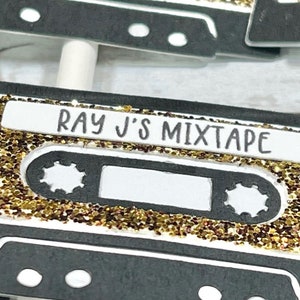 80's party decor cassette tape cutouts neon party retro party decor 80's theme 80's baby image 5