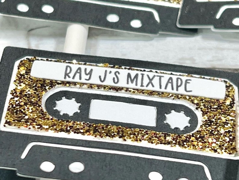 80's party decor cassette tape cutouts neon party retro party decor 80's theme 80's baby image 5