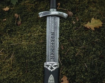 Handmade King Ragnar Lothbrok Viking Sword – Handcrafted Authentic Norse Replica with Scabbard, Perfect for Collectors and Special Occasions