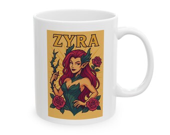 ザイラをモチーフにしたセラミックマグカップ：リーグ・オブ・レジェンド ゲーミングカップ