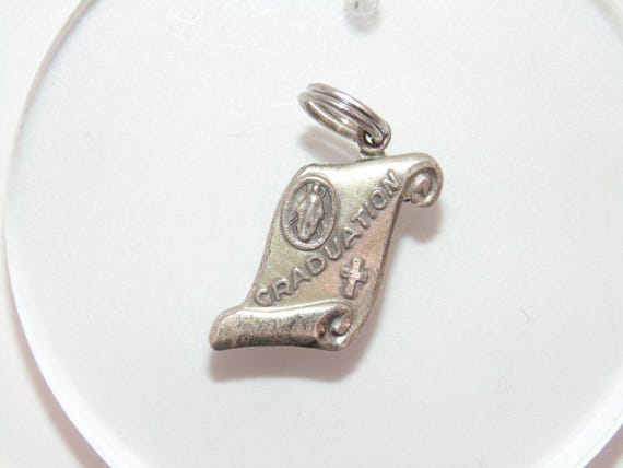 Creed Sterling Silver Graduation Charm 2.4g 925 Certificate Pendant Gift VTG