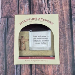 NOS Scripture Keepers 40 Cartões de Versículos Bíblicos Presente de Confirmação Colecionável Cristão