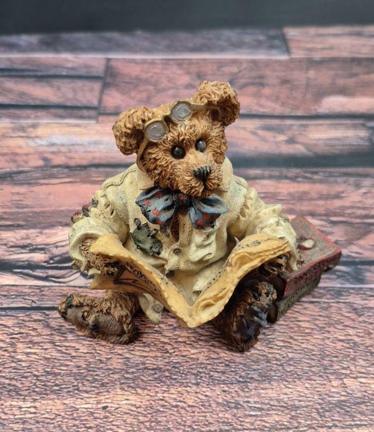 THE BOYDS  BEAR  テディベア　ぬいぐるみ　中古品 Boyds Bear Collection LTD 7” plush bear 'Humboldt' 1990-98