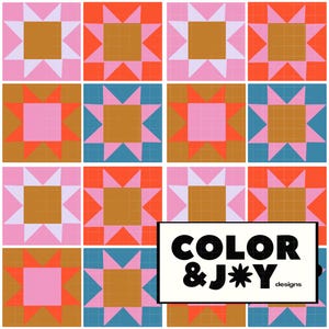 Spaß moderne Sterne Quilt inspiriert nahtlose Muster Download digitale Papiere Vinyl Stoff Oberflächendesign Muster