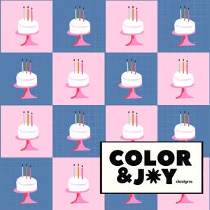 Spaß, Moderne Kuchen, Rosa und Blau Checker Musterdesign Download Digitale Papiere Vinyl Stoff Surface Design Pattern