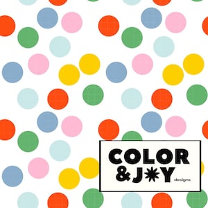 Bunt, Spaß, hell Polka Dot nahtlose Muster Download digitale Papiere Vinyl Stoff Oberfläche Design-Muster