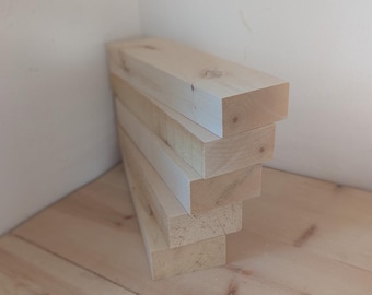 5 pieces Alpine Swiss pine premium Swiss pine wood block 5 x 10 x 30 cm