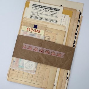 A curated collection of authentic vintage ephemera, hand-selected for junk/art journalers, collage artists and mixed media lovers.