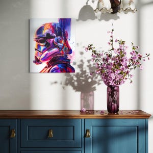 Stormtrooper – Colorful Portrait | Acrylic on Canvas | Realistic Fantasy Style, Star Wars Fan Art