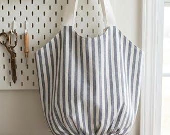 Patrón de costura para bolso tipo cabaña / Bolso tipo tote apto para principiantes (PDF) (INGLÉS CHECO)