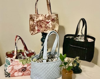 Patrón de costura en PDF para bolso Muse: bolso con cordón para principiantes (imprimible)