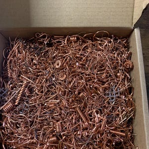 Recycled Copper wire Cuttings, workshops cuttings. Craft and Organise supplies image 2