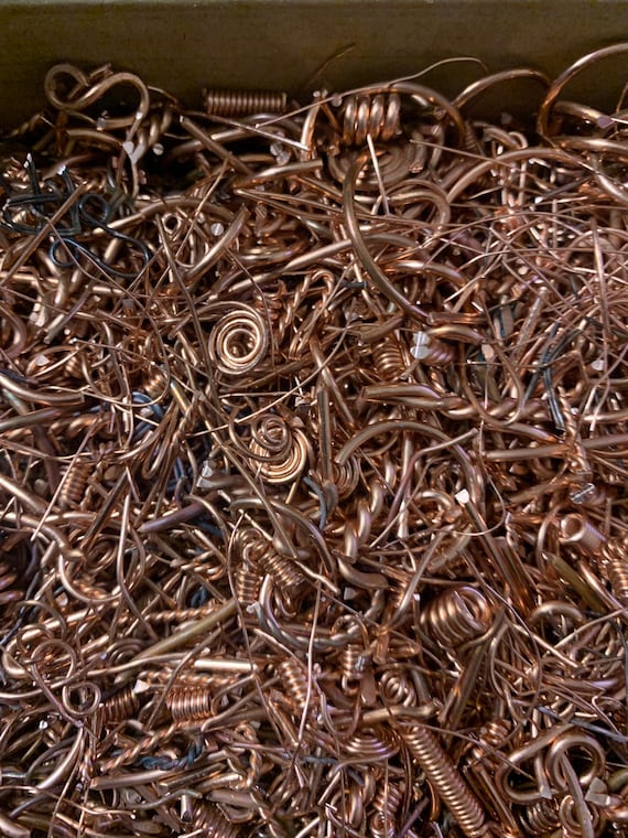 Recycled Copper wire Cuttings, workshops cuttings. Craft and Organise supplies