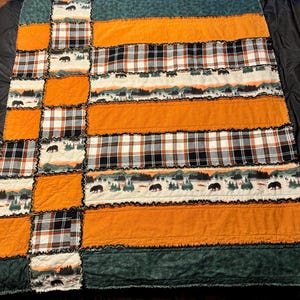 Cabin Comfort - lap size rag quilt